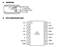 UT3232G-TSSOP16   3.0v5.5v͹ʶͨ