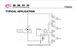 \оƬ PT6923A 3νݔ߉LED(q)(dng)
